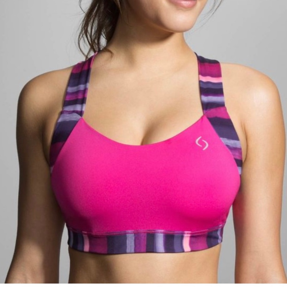 Brooks Uplift Crossback Running Sports Bra. No Size Tag, But 11.5” Across.